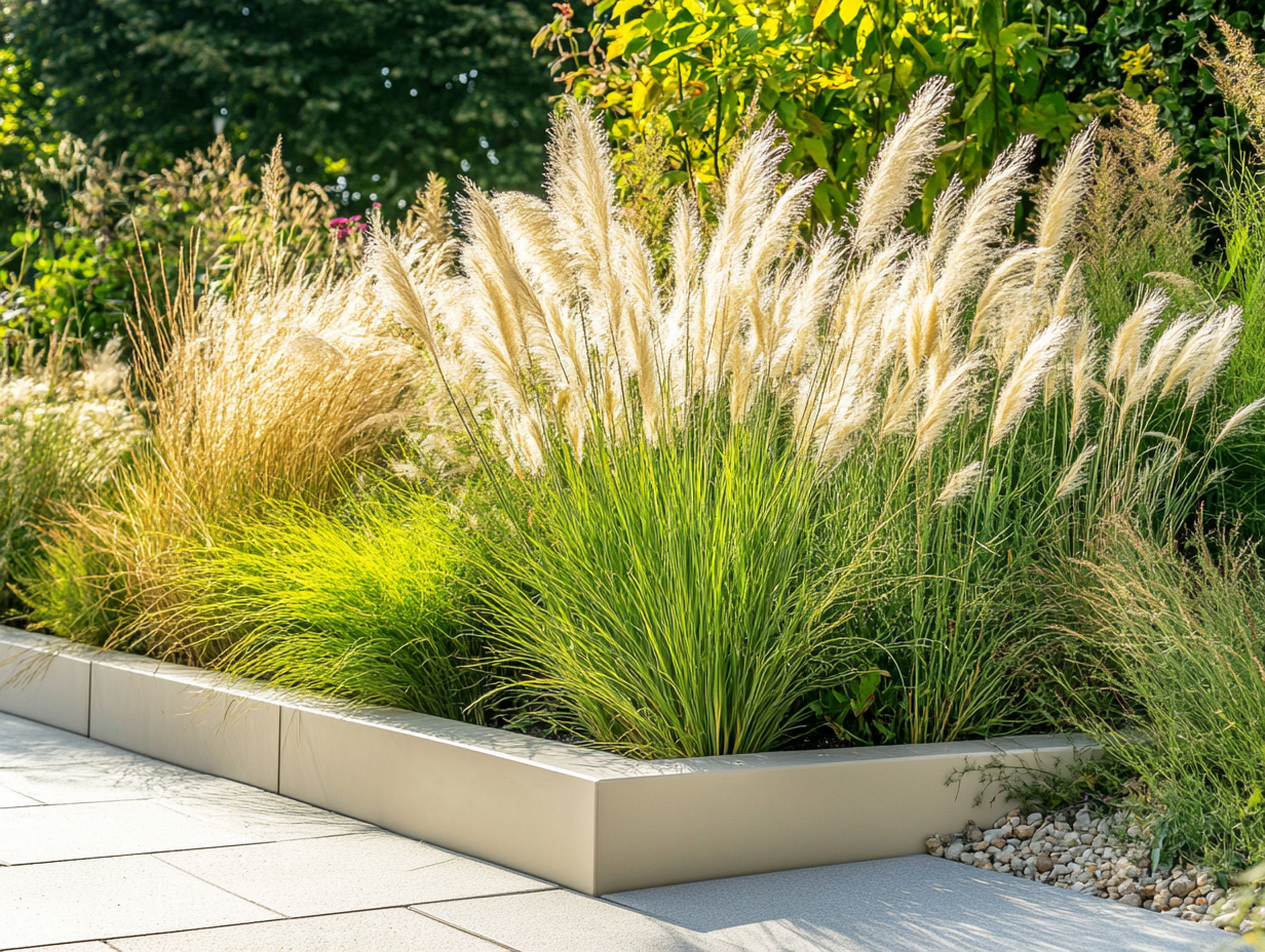 Trawy ozdobne w nowoczesnej rabacie